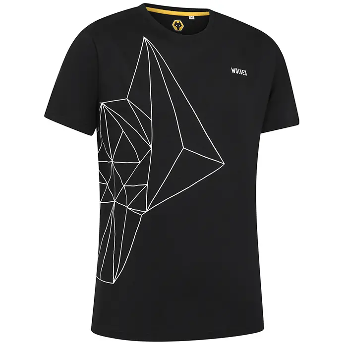 Wolverhampton Wanderers Shop | Graphic Print Short Pyjama Set – Black Wolverhampton Wanderers Merchandise